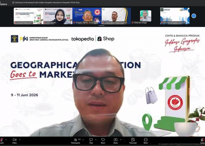 Kanwil Kemenkum Babel Ikuti Workshop Onboarding ke Tokopedia dan TikTok Shop