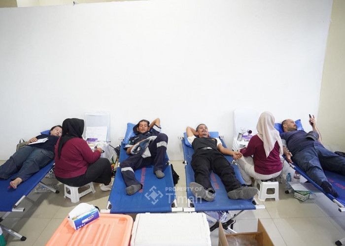 Donor Darah Warnai Bulan Bakti HUT ke-50 PT Timah di Bangka Tengah, Bantu Penuhi Kebutuhan Darah 
