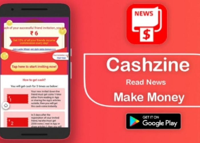 Download Cashzine, Nonton Video atau Baca Artikel, Bisa Dapat Saldo DANA 150 Ribu