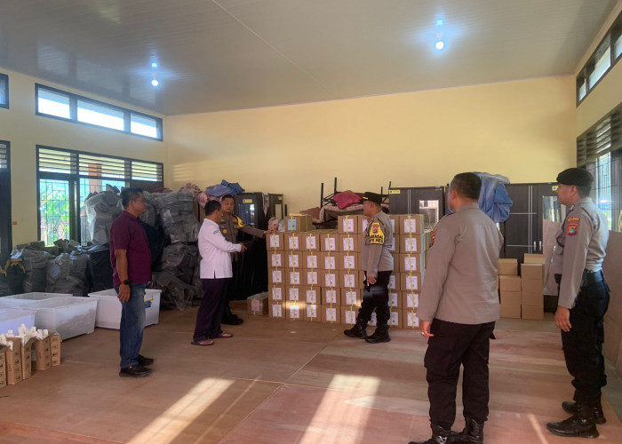 Polres Bangka Jaga Ketat Surat Suara Pilkada Ulang Bangka 2025