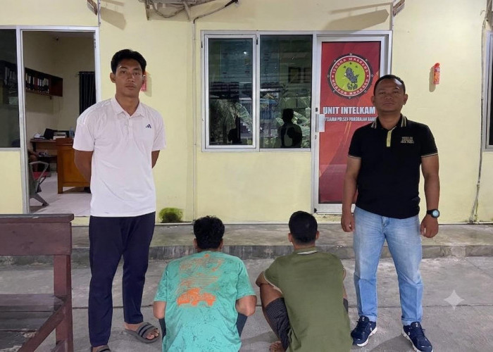 Polsek Pangkalan Baru Tangkap 2 Pelaku Pengeroyokan di Bangka Tengah, Badik Ikut Diamankan