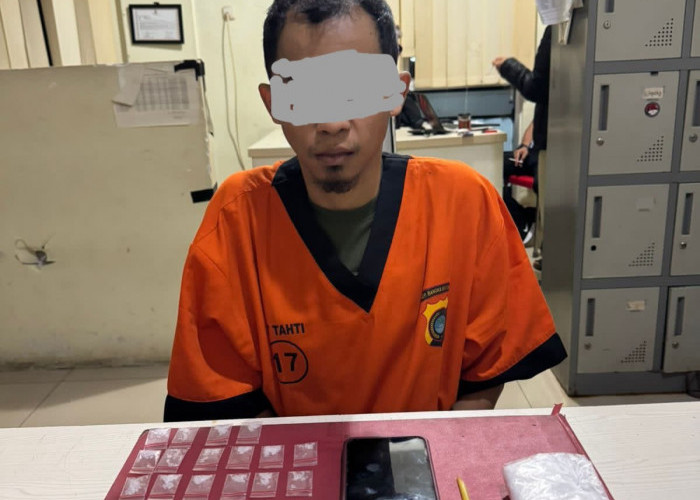 Karyawan Swasta di Pangkalpinang Nyambi Edar Narkoba, Polisi Sita 40 Paket Sabu Siap Edar