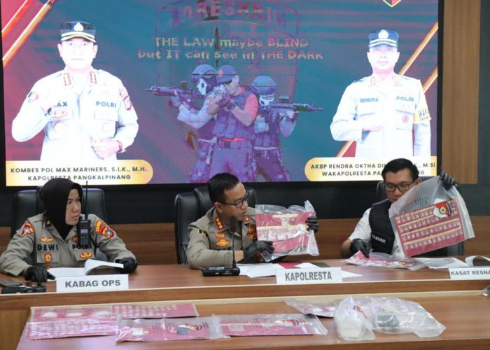 Polresta Pangkalpinang Tangkap 4 Tersangka Narkoba, Sita Lebih dari 150 Gram Sabu dan 17 Butir Ekstasi   