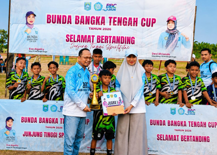 Putra Jaya FC U-12 Juara BUNDA Bangka Tengah Cup 2026