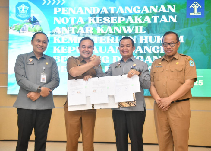 Pemkab Bangka - Kanwil Kementerian Hukum Babel Perkuat Pembinaan Hukum