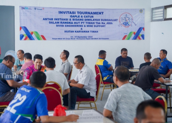 Divisi Engineering & Mine Support PT Timah Gelar Invitasi Tournament Gaple dan Catur