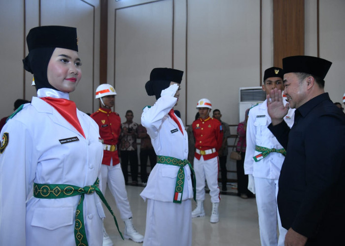 Kukuhkan Paskibraka Bangka, Ini Pesan Pj Bupati Jantani