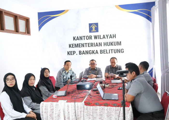 Kanwil Kemenkum Babel Harmonisasikan Empat Raperbup Kabupaten Belitung Timur