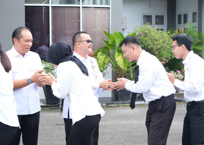 Sambut Ramadhan, Kakanwil Kemenkum Babel Pimpin Apel Pagi dan Halal Bihalal menjelang Ramadhan