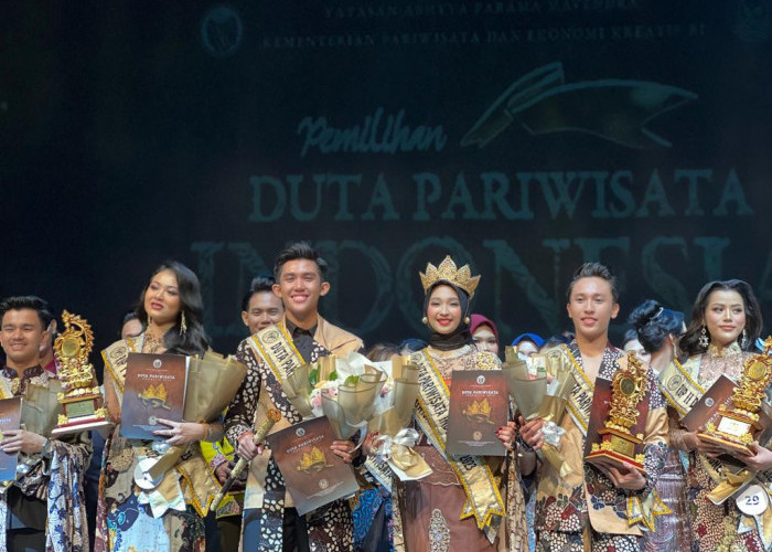 Bujang Azriel dan Dayang Aldisya Juara 1 Duta Pariwisata Indonesia 2023, Buktikan Babel Pacak