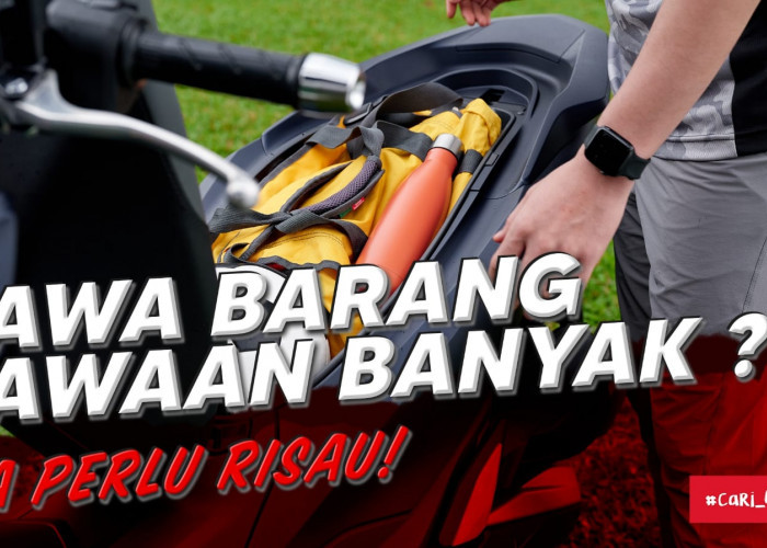 “Trik Bawa Barang Bawaan Banyak Ala Honda”