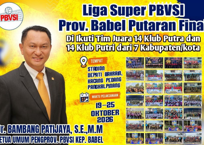 28 Klub Terbaik Babel Bertarung di Putaran Final Liga Super PBVSI