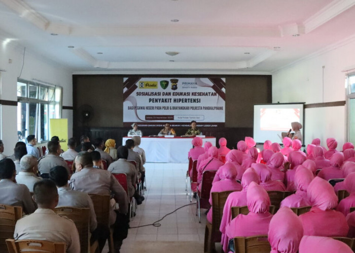 Kapolresta Pangkalpinang Buka Sosialisasi dan Edukasi Kesehatan Hipertensi Bagi Personel dan Bhayangkari
