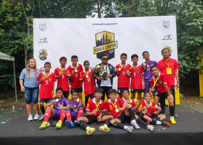 Anak Muda Tempilang Ini Antar Tim Garuda Muda U-14 Juara Dua Kuala Lumpur Cup 2023