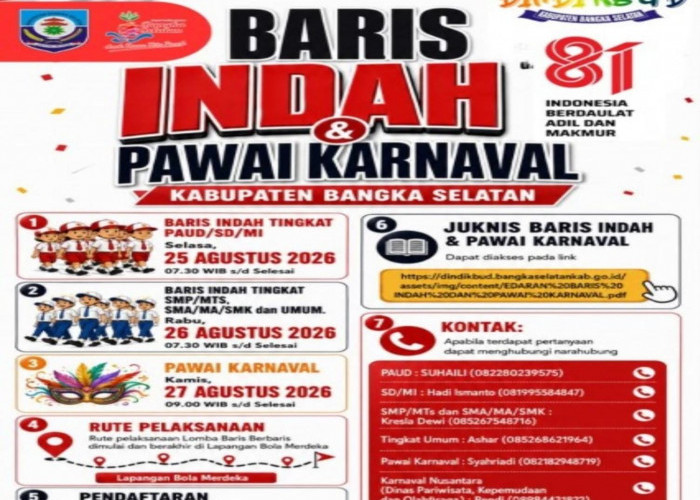 Pemkab Basel Rilis Rute dan Aturan Baris Indah serta Karnaval, Meriahkan HUT Ke 81 RI 