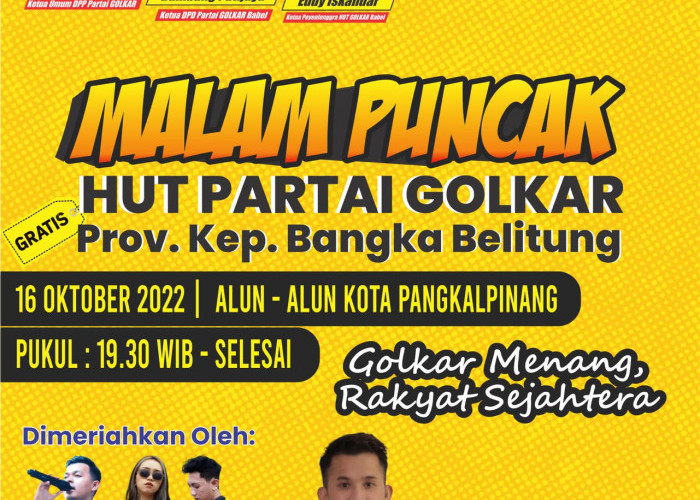 Bambang Patijaya Ajak Masyarakat Jalan Sehat dan Nikmat Hiburan Bersama Partai Golkar