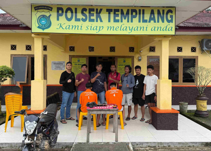 Dua Pemuda Lari Lihat Patroli, Ternyata Pengedar Sabu di Tempilang