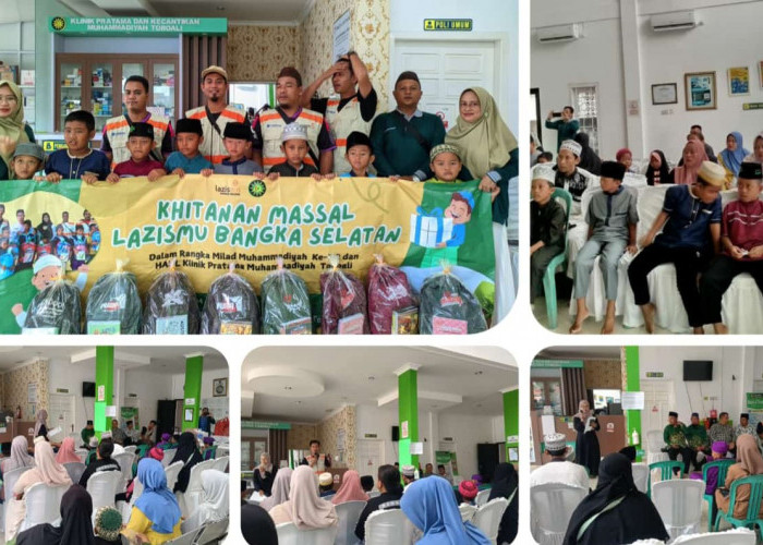 Puluhan Anak Ikut Khitan Masal Gratis Program Lazismu Bangka Selatan