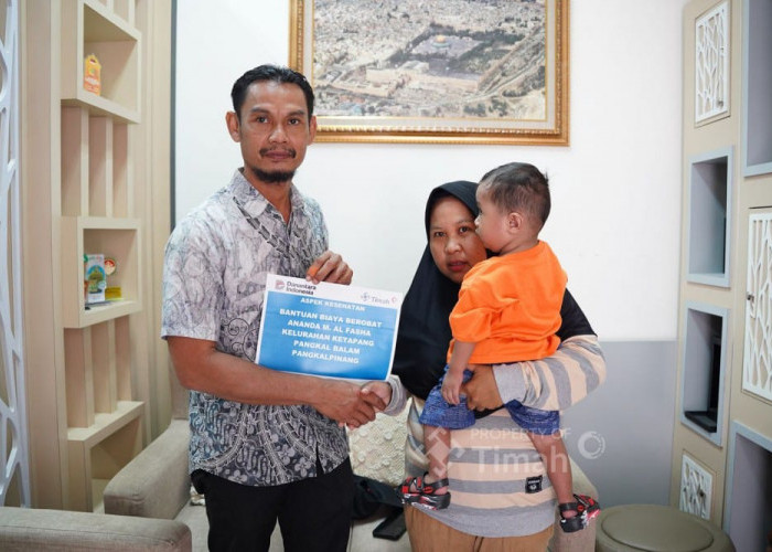 PT Timah Perluas Bantuan untuk Bantu Tutupi Biaya Medis Seorang Bayi di Pangkalpinang
