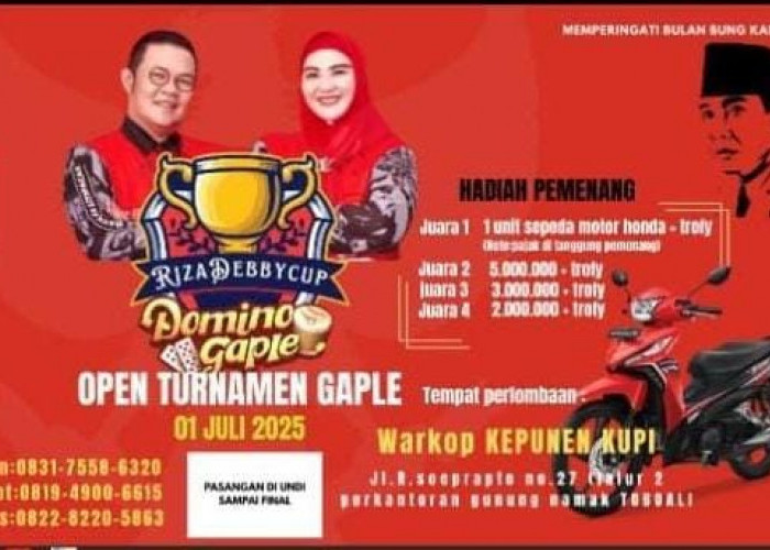 Riza Debby Gaple Cup Dimulai Malam Ini, Segini Total Pesertanya 