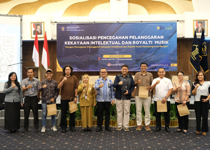 Kanwil Kemenkum Babel Ajak Pelaku Usaha Taat Royalti Musik