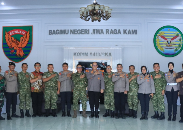 Kapolresta Pangkalpinang Temui Dandim 0413/Bangka, Perkuat Sinergi TNI-Polri Jaga Kamtibmas