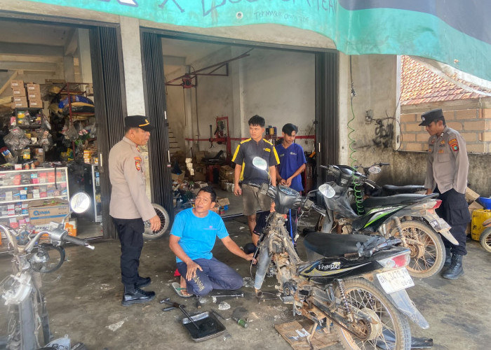 Polsek Pangkalan Baru Datangi Bengkel, Ingatkan Tak Jual dan Pasang Knalpot Brong