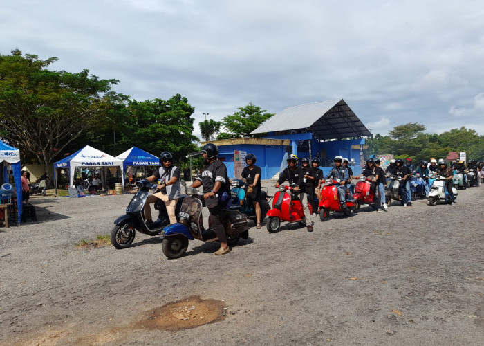 Perdana Vespa Bateng Day 2022 Diikuti 400 Peserta Hingga dari Medan