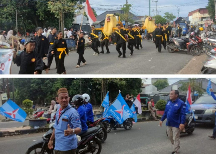 51 Peserta Karnaval Padati Jalan Jenderal Sudirman Toboali, Empat Parpol Besar Juga Meramaikan 