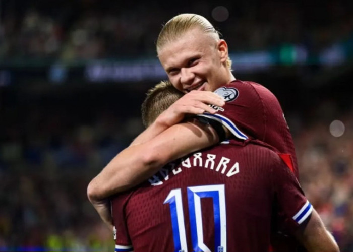 Wow! Haaland Bikin 5 Gol Lawan Moldova