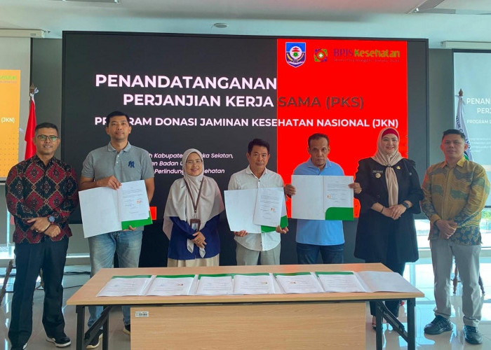 1.864 Warga Bangka Selatan Dapat Perlindungan JKN dari CSR Lima Perusahaan 