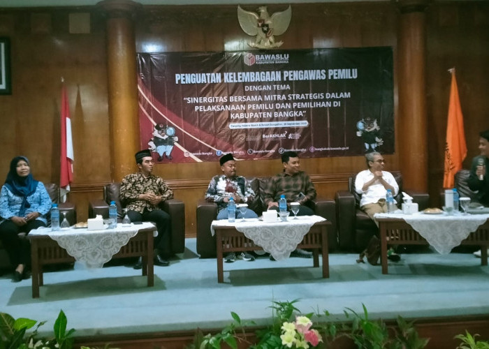 Bawaslu Bangka memperkuat sinergi antar lembaga