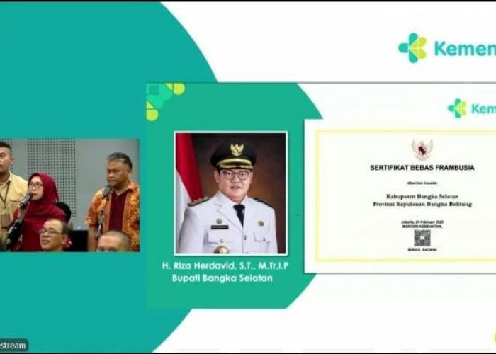 Pemkab Basel Mendapatkan Sertifikat Bebas Frambusia Dari Kemenkes, Himawan Setianto Ucapkan Ini 