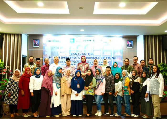 GM PLN Babel dan Ketua Dekranasda Babel Buka Bimtek Sertifikasi Halal MUI, Bantuan TJSL PLN Bagi Pelaku UMKM 