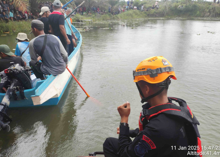 Unit SAR Brimob Babel dan Tim SAR Gabungan Terus Cari Bocah yang Diterkam Buaya di Kolong Aik Layang