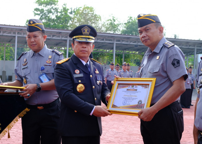 Kakanwil Harun Sulianto Jadi Inspektur Upacara HUT Kemenkumham di Pangkalpinang, Ini Pesan Menkumham