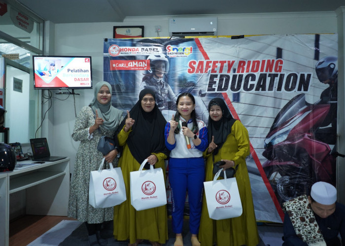 Honda Babel Gelar Edukasi Safety Riding Bersama Komunitas Honda Premium Club