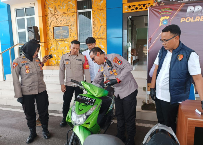 Polresta Pangkalpinang Ungkap Kasus Curanmor di 4 Lokasi, Pelaku  Sasar Motor Tua Milik Lansia