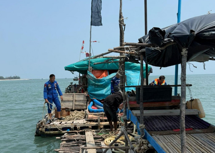Tegas, Polres Bangka Barat Sikat 4 Ponton di Tembelok-Keranggan