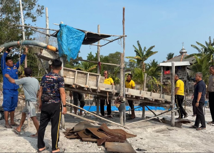 Langkah Tegas, Sat Polraiud Polres Bangka Tertibkan Tambang Ilegal di Belakang Mushola Ar-Rahman Sungailiat