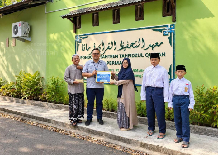 Perkuat Pendidikan Keagamaan, PT Timah Bantu Sarana Belajar Pesantren Tahfizhul Qur'an Permata Belitung