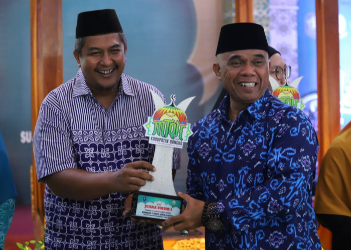 Kafilah Sungailiat Sabet Juara Umum MTQH Tingkat Kabupaten Bangka 2026