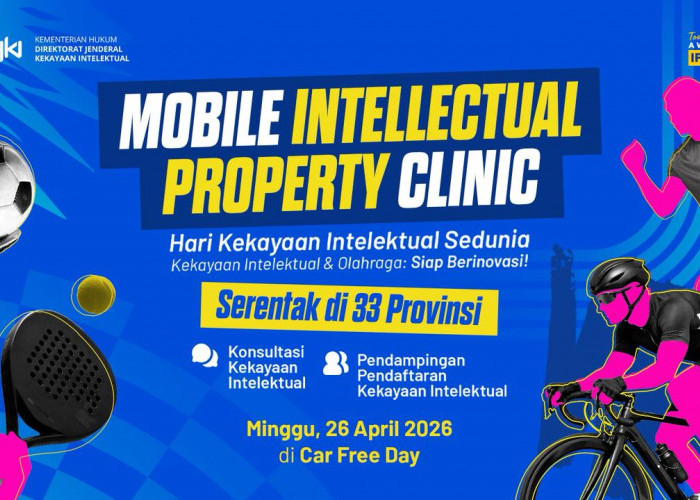 Peringati Hari KI Sedunia, DJKI Gelar Layanan di Car Free Day Serentak 33 Provinsi