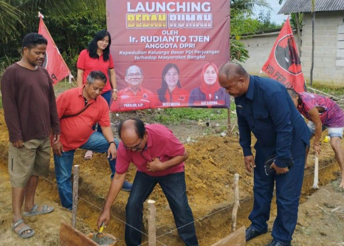 Bantu Bedah Rumah Warga Tak Mampu, Wujud Peduli Sesama Rudianto Tjen