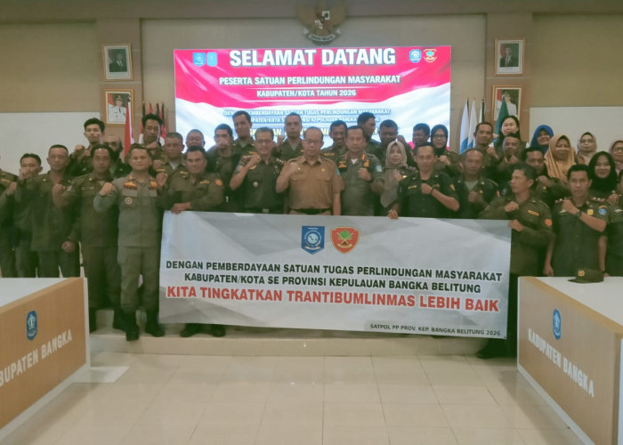 Ikuti Pelatihan & Pembekalan, Anggota Linmas Kabupaten Bangka Asah Kemampuan