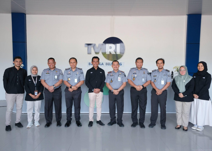 Kanwil Kemenkum Babel Gelar Audiensi Silaturahmi ke TVRI Stasiun Bangka Belitung