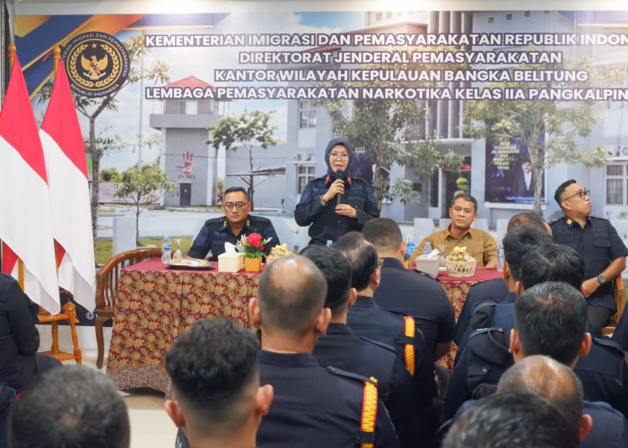 Kakanwil Ditjenpas Babel Beri Penguatan, Tegaskan Pelanggaran di Lapastik Pangkalpinang Tak Akan Ditoleransi