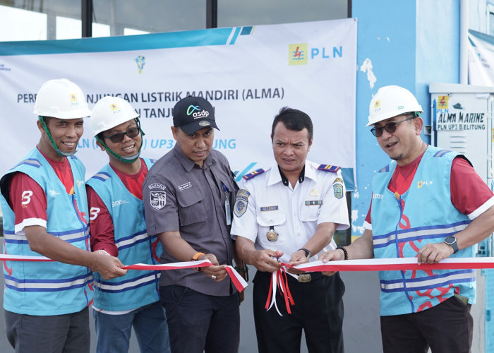 Dukung Ekonomi Maritim dan Energi Bersih, PLN Bangun Anjungan Listrik Mandiri di Pelabuhan Tanjung Ru Belitung