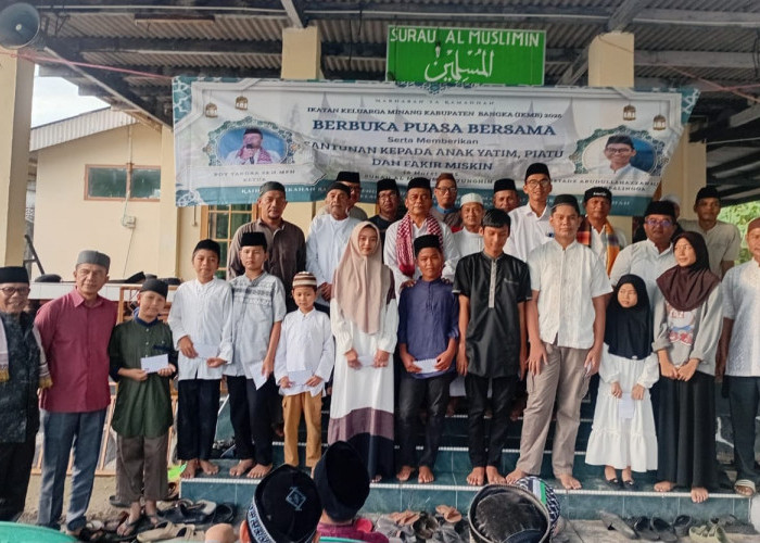 Sambut Lebaran, IKM Bangka Santuni 84 Anak yatim Piatu