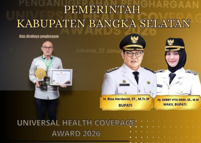 Awal Tahun Pemkab Basel Diganjar Penghargaan Nasional UHC Award 2026 
